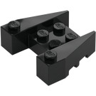 LEGO Black Wedge Brick 3 x 4 with Stud Notches (50373)