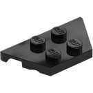 LEGO Svart Kil Platta 2 x 4 (51739)