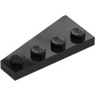 LEGO Negro Cuña Placa 2 x 4 Ala Derecha (41769)