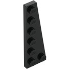 LEGO Negro Cuña Placa 2 x 6 Derecha (78444)