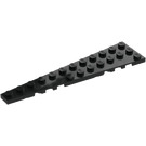 LEGO Svart Kil Platta 3 x 12 Vinge Vänster (47397)