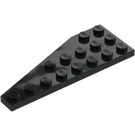 LEGO Svart Kil Platta 3 x 8 Vinge Höger (50304)