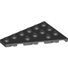LEGO Noir Coin assiette 4 x 6 Aile La gauche (48208)