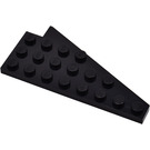 LEGO Schwarz Keil Platte 4 x 8 Flügel Links ohne Noppe Notch