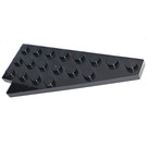 LEGO Black Wedge Plate 4 x 8 Wing Right with Underside Stud Notch (3934 / 45175)