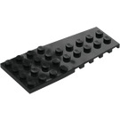 LEGO Nero Cuneo Piastra 4 x 9 Ala con intagli per bottoncini (14181)