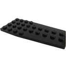 LEGO Svart Kile Plate 4 x 9 Vinge uten knottskår (2413)