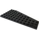 LEGO Zwart Wig Plaat 6 x 12 Vleugel Links (3632 / 30355)