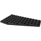 LEGO Nero Cuneo Piastra 6 x 12 Ala Destra (30356)