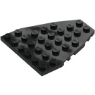 LEGO Black Wedge Plate 7 x 6 with Stud Notches (50303)