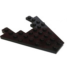LEGO Noir Coin assiette 8 x 8 avec 3 x 4 Coupé (6104)