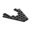 LEGO Black Wedge Plate 8 x 8 with 4 x 4 Cutout