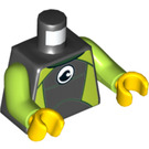 LEGO Noir Wetsuit Torse avec Lime Bras (973 / 76382)