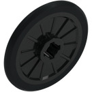 LEGO Black Wheel Ø21 x 2 with Black Tire (24314)