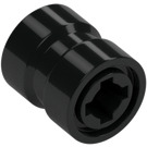 LEGO Schwarz Rad Felge Ø8.1 x 9mm (Gekerbtes Loch, verstärkter Rücken) (74967)