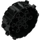 LEGO Black Wheel with spike Ø62 (64711)