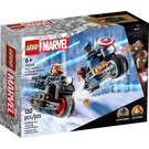 LEGO Zwart Widow & Captain America Motorcycles 76260 Packaging