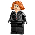 LEGO Svart Widow med Kort hår och Enkel Ben Minifigur