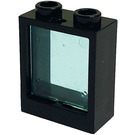 LEGO Window 1 x 2 x 2 without Sill with Transparent Light Blue Glass