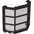 LEGO Noir Fenêtre Bay 3 x 8 x 6 Assembly avec Trans-Noir Verre (30185)