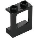 LEGO Black Window Frame 1 x 2 x 2 with 1 Hole in Bottom (60032)