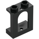 LEGO Black Window Frame 1 x 2 x 2 with Arched Opening (90195)