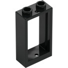 LEGO Black Window Frame 1 x 2 x 3 without Sill (3662 / 60593)