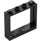 LEGO Nero Telaio della finestra 1 x 4 x 3 (60594)