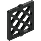 LEGO Black Window Pane 1 x 2 x 2 Lattice (3273 / 38320)