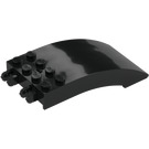 LEGO Black Windscreen 4 x 8 x 2 Curved Hinge (46413 / 50339)