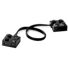 LEGO Schwarz Kabel mit 2 x 2 x 0.7 Stein auf each Ende 12 cm (15 Noppen) (75565)