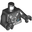 LEGO Negro Zane - Circular emblem Torso Minifigura Torso (973 / 76382)