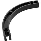 LEGO Black Znap Beam Curved 2 Holes (32230)