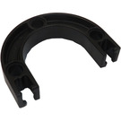 LEGO Black Znap Beam Curved 3 Holes (32205)