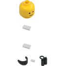 LEGO Blacktron 1 with Printed Legs and Gold Triangle Logos Minifigure