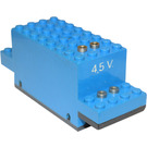 LEGO Blauw 4.5 Volt Motor 12 x 4 x 4 met 4 Vrouwelijk Pinnen met 4.5V