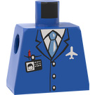 LEGO Blau Airplane Torso crew male ohne Arme (973)