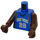 LEGO Blå Allan Houston, New York Knicks, Road Uniform Overkropp