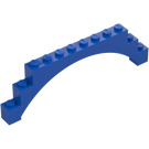 LEGO Blauw Boog 1 x 12 x 3 met verhoogde boog en 5 kruissteunen (18838 / 30938)