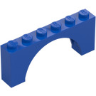 LEGO Blau Bogen 1 x 6 x 2 Mittlere Dicke oben (15254)