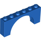 LEGO Blauw Boog 1 x 6 x 2 Top met gemiddelde dikte (15254)