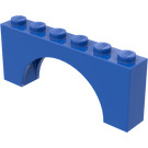 LEGO Blauw Boog 1 x 6 x 2 Dikke bovenkant en versterkte onderkant (3307)