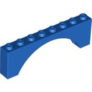 LEGO Blå Hvælving 1 x 8 x 2 Tyk top og forstærket underside (3308)