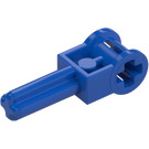 LEGO Blauw As 1.5 met Haakse As Connector (6553)