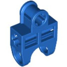 LEGO Blue Ball Connector with Perpendicular Axleholes and Vents and Side Slots (32174)