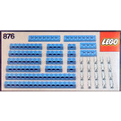 LEGO Blue Beams with Connector Pegs Set 876