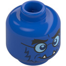 LEGO Blue Beast Minifigure Head (Recessed Solid Stud) (3274 / 104137)