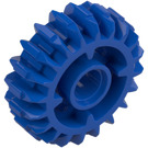 LEGO Blauw Schuin Tandwiel met 20 Tanden (35185)