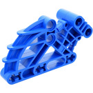 LEGO Blue Bionicle Bohrok Block 1 x 4 x 7 with 5 Axle Holes, 2 Pin Holes and 1 Slot (41665)