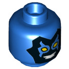 LEGO Blue Blue Beetle Minifigure Head (Recessed Solid Stud) (3626 / 26777)